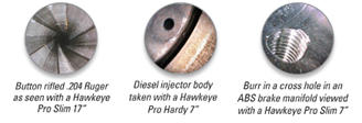 Image Examples using a Hawkeye Rigid Borescope