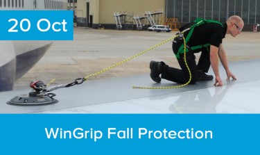 Inspect Your Aircraft Safely with Fall Protection by WinGrip | Henchman