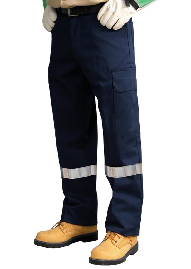 Work Cargo Pants with Pockets Hi-Vis Arc Flash Flame resistant Navy ...