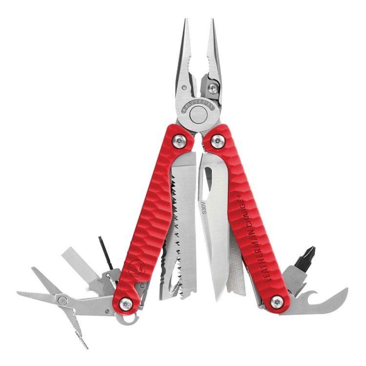 Leatherman Charge Plus G-10 Red Multitool w Wire Stripper