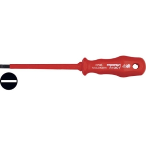 Friedrich Screwdriver VDE Insulated Slotted Flat 2.5 x 75mm