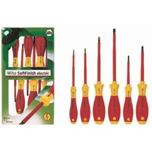 Wiha Screwdriver Set Philips Slotted Flat VDE 6 Piece - Click for more info