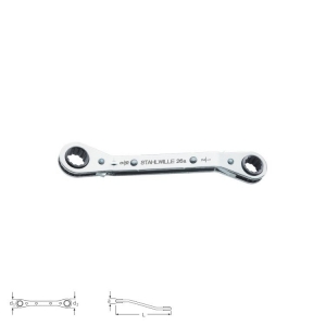 Stahlwille 26a Ratchet Ring Spanner Reversible Angled imperial (41552428 - 3/8 x 7/16 inch)