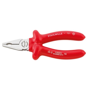 Stahlwille 6501 Combination Pliers VDE 200mm chrome-plated dipped Insulation