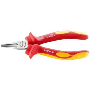 Stahlwille 6523 Round Nose Pliers VDE Short 160mm chrome-plated VDE