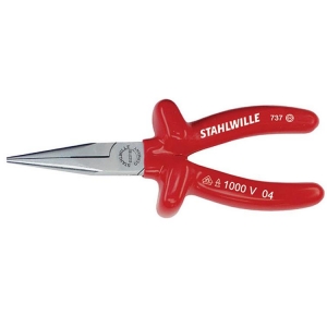 Stahlwille 6533 Mechanics Snipe Nose Pliers VDE 160mm chrome-plated dipped Insul