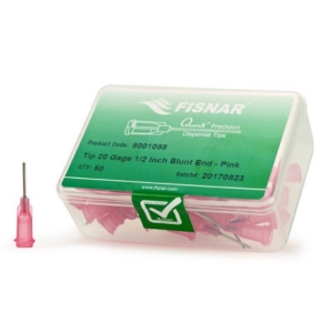 Fisnar Tip 1/2 inch Epoxy Sealed 20 Gage pink