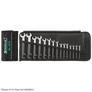 Stahlwille 12/10 Small Double Open End Spanner Set 10 Pieces