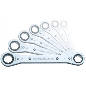 Stahlwille 25/4 Ratchet Ring Spanner Set 4 Pieces
