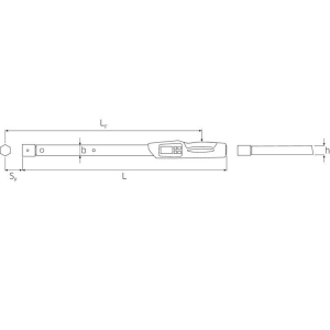 Stahlwille 730D/100 Service Series Manoskop Tightening Torque Wrench 100-1000 Nm