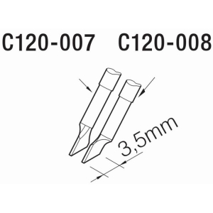 JBC C120 Tweezer Cartridge 3.5mm Left