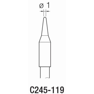 JBC T245 Cartridge 1.0mm Conical Teflon