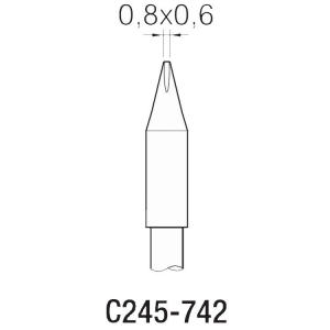 JBC T245 Cartridge 0.8x0.6mm Chisel