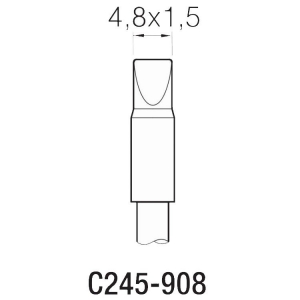 JBC T245 Cartridge 4.8x1.5mm Chisel