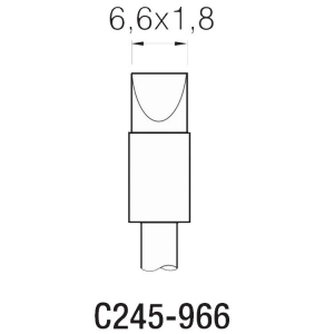 JBC T245 Cartridge 6.6mm Chisel