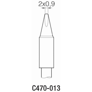 JBC T470 Cartridge 2.0x0.9mm Chisel