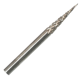 Carbide Burr Pointed Cone 3.1mm 1/8 inch SM-42