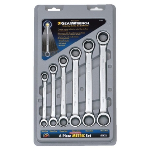 GearWrench 9260 Ratcheting Double Box Spanner Set metric 6 Pieces