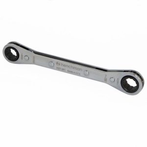 Henchman Ratcheting Box Wrench Ring Spanner Straight 12 Point (H27-591 - 3/8 x 7/16 inch)