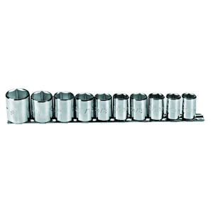 Proto J52122 Socket Set 3/8 inch Drive 10 Pieces 6 Point Imperial