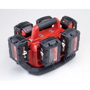 Milwaukee M1418C6 M18 Charger Sequential Charging 6 Pack