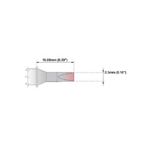 Thermaltronics M7 Chisel Tip 30 Degree 2.5mm 0.10 inch