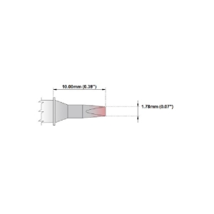 Thermaltronics M7 Chisel Tip 30 Degree 1.78mm 0.07 inch