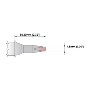 Thermaltronics M8 Chisel Tip 30 Degree 1.5mm 0.06 inch