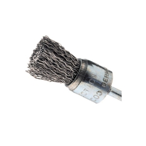 Mounted Pencil Brush 6mm Shaft Crimped Steel Wire 10mm