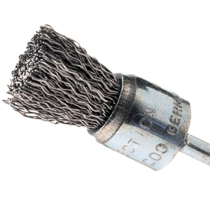 Mounted Pencil Brush 6mm Shaft Crimped Steel Wire 20mm