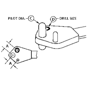Nutplate Drill Jigs Anchor-Nut Corner Wing Standard