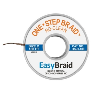 Easy Braid One Step Desolder Braid No-Clean 0.100 inch x 100ft