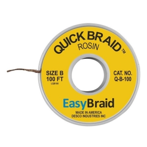 Easy Braid Quick Braid Desolder Braid Rosin 0.050 inch x 100ft