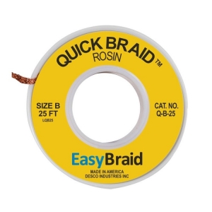 Easy Braid Quick Braid Desolder Braid Rosin 0.050 inch x 25ft