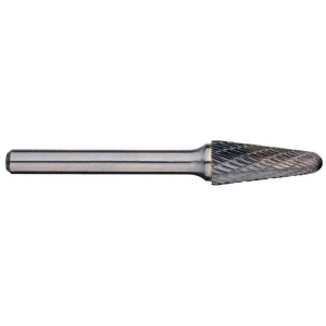 Carbide Burr Included Angle 3/8 inch 1/4 inch Shank 6 inch