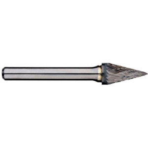 Carbide Burr Pointed Cone 3/8 inch 1/4 inch Shank