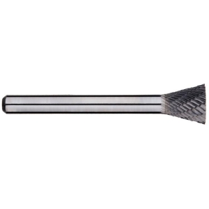 Taper Carbide Burr 1/2  Inch Inverted 1/4 Inch Shank