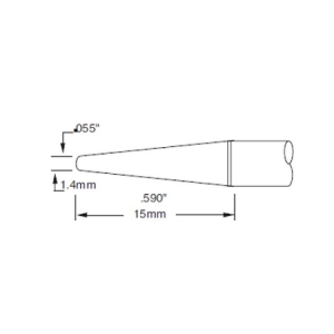 Metcal SSC-674A Cartridge Conical Sharp 1.4mm 0.055 inch
