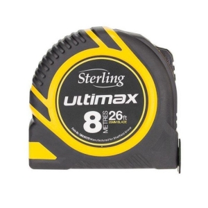 Sterling Ultimax Tape Measure 8m 26ft Metric Imperial