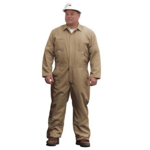 Coverall Ultra Soft Lightweight Arc Flash Flame resistant Tan Brown